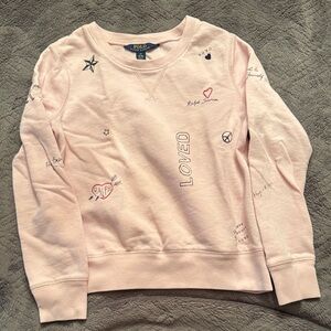 Ralph Lauren Light Pink Graphic Women's Sweater